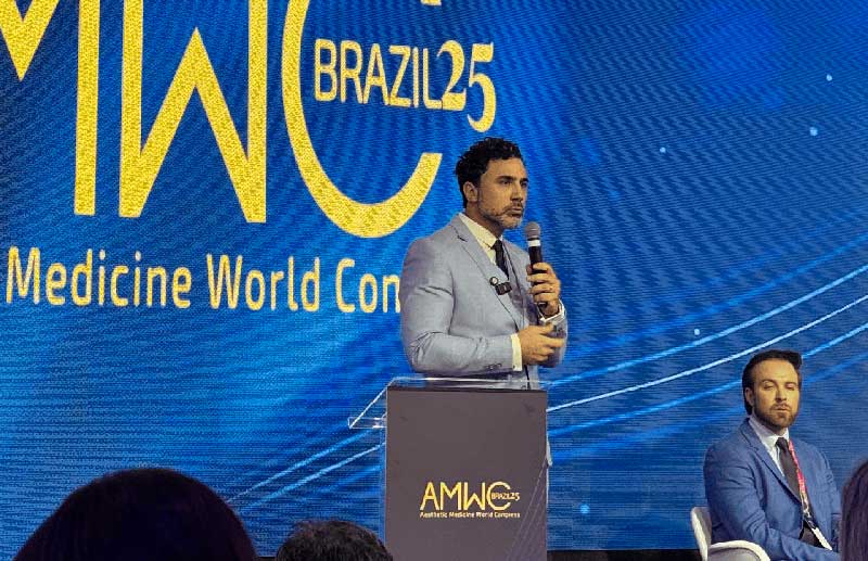 Dr Chacur é speaker no AMWC Brazil e realiza tratamento da celulite ao vivo